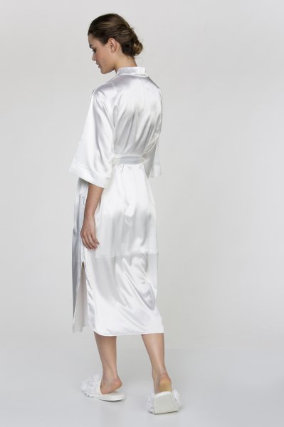 Ekru Midi Boy Gelin Sabahlığı