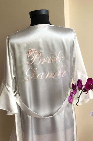 Volanlı Bride Sabahlığı