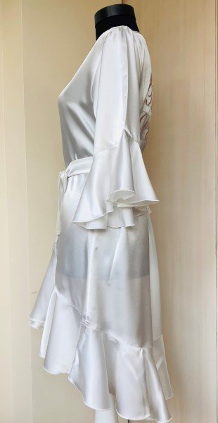 Volanlı Bride Sabahlığı