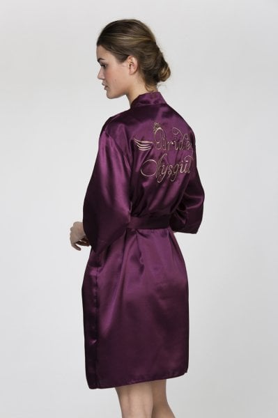 Mürdüm Nedime Sabahlığı Geniş Beden - Kuyruklu Font