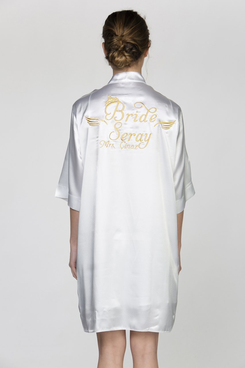 Vizon Bride Sabahlık Geniş Beden - Kuyruklu Font