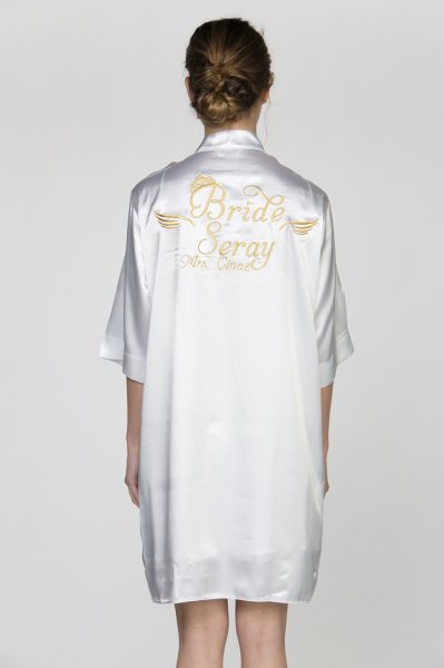 Vizon Bride Sabahlık Geniş Beden - Kuyruklu Font