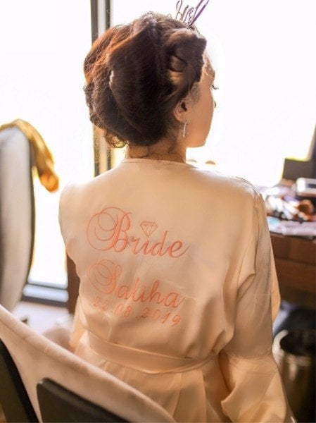 Vizon Bride Sabahlık Standart Beden - Lady Font