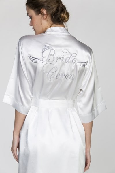 Gelin Sabahlığı Geniş Beden - Kuyruklu Font