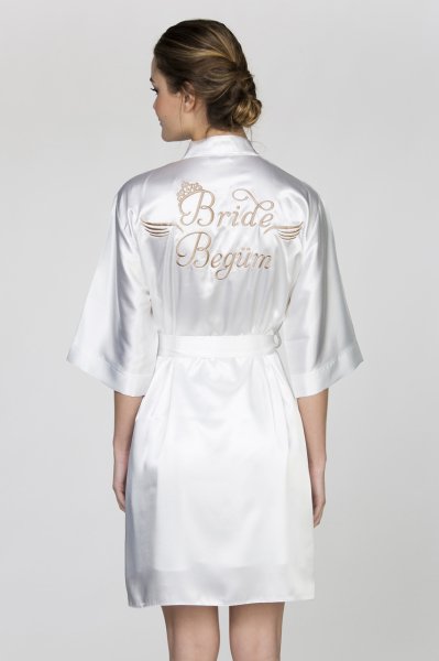 Gelin Sabahlığı Standart Beden - Kuyruklu Font