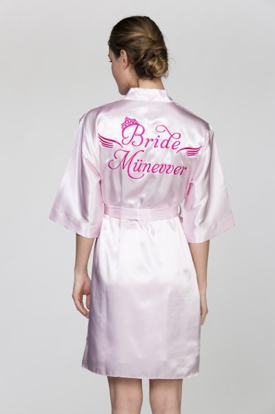 Bridesmaid Lacivert Sabahlık Geniş Beden - Kuyruklu Font