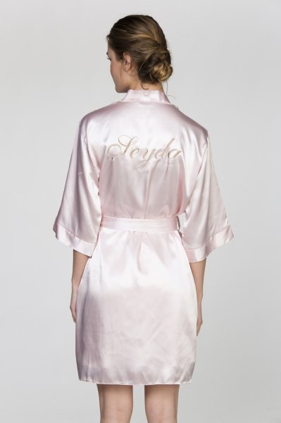 Bridesmaid Lacivert Sabahlık Standart Beden - Prenses Font