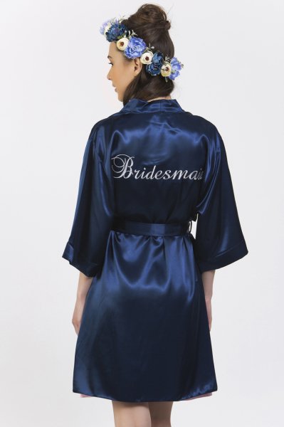 Bridesmaid Açık Pembe Sabahlık Standart Beden - Lady Font