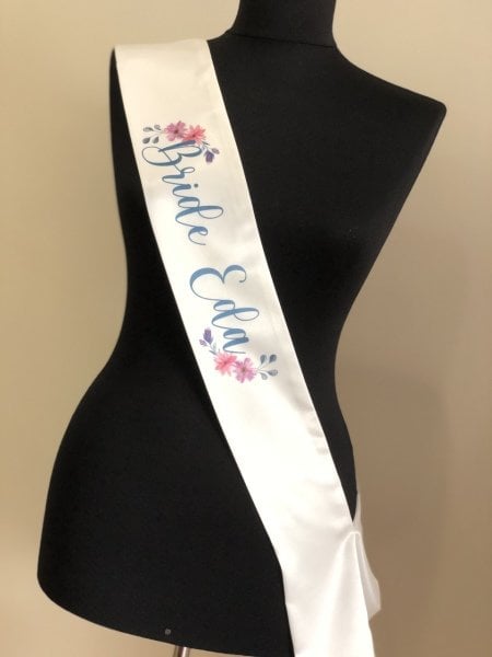 Gelin Kuşağı - Bride to be Kuşak - Çiçek Desenli